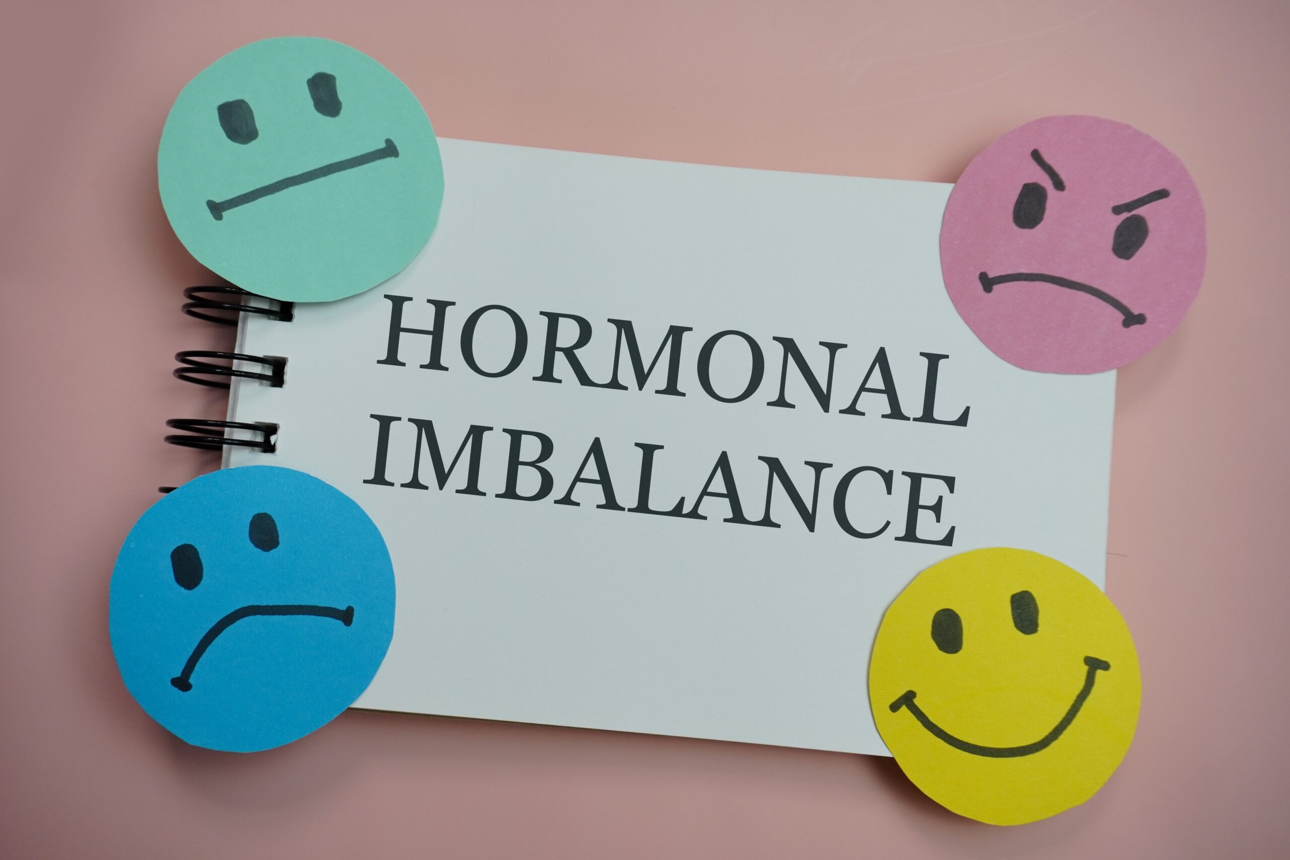 Hormonal,Imbalance,Writing,On,White,Notes,With,A,Pink,Background,